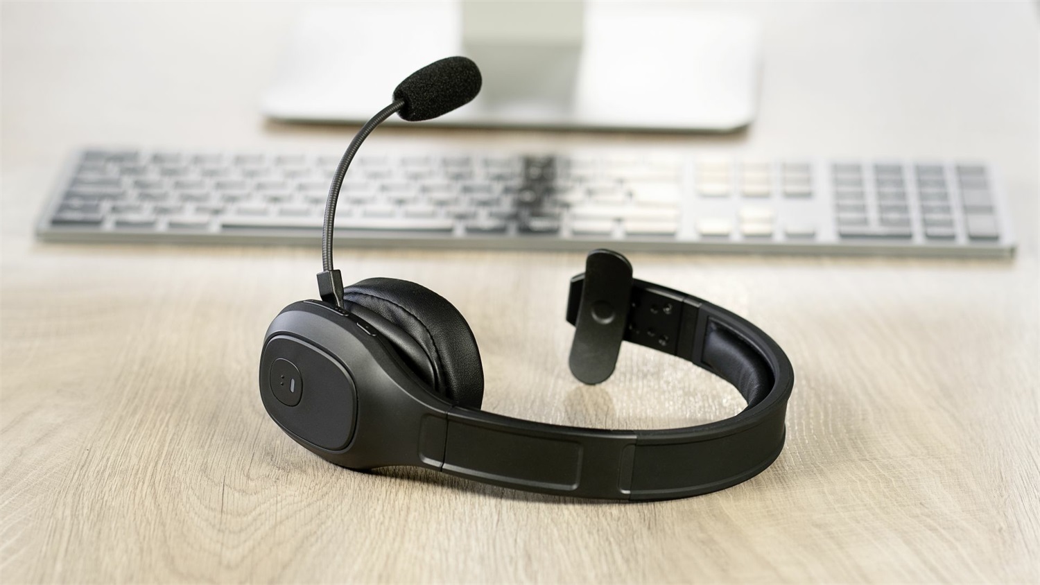 Speedlink Cuffie SONA Bluetooth - Cuffie mono con microfono e soppressione del rumore, collegamento wireless o cavo USB, nere