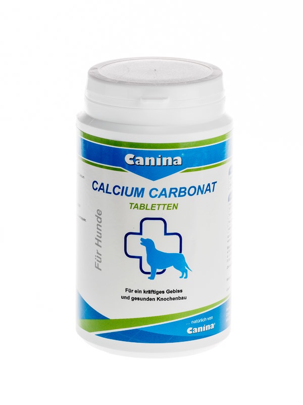 CANINA PHARMA GMBH Calcium Carbonat Tavolette 350g - Supporto per Struttura Ossea e Dentatura per Cani