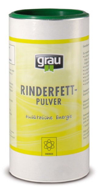 GRAU Polvere di grasso bovino per cani e gatti - Integratore alimentare energetico 400 g con 80% di grassi