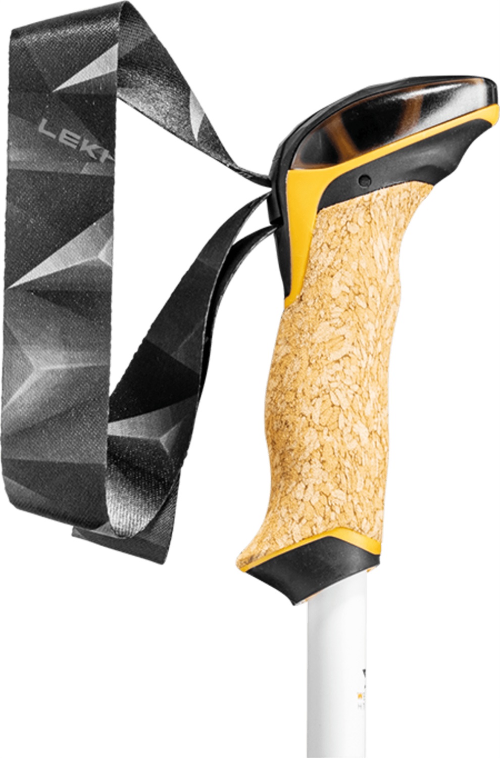 Leki Cressida Bastoni da Trekking Telescopici con Impugnatura Aergon Air Compact per Mani Piccole - 90-125 cm, Bianco/Nero