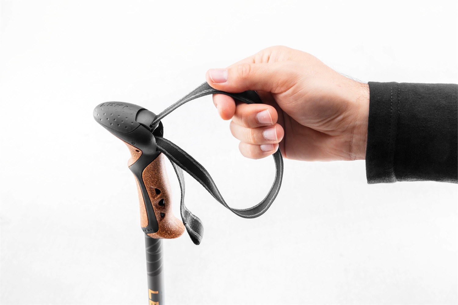 LEKI Khumbu Lite Bastoncini da Trekking Telescopici 100-135 cm con Impugnatura Aergon CorTec e Sistema Speed Lock