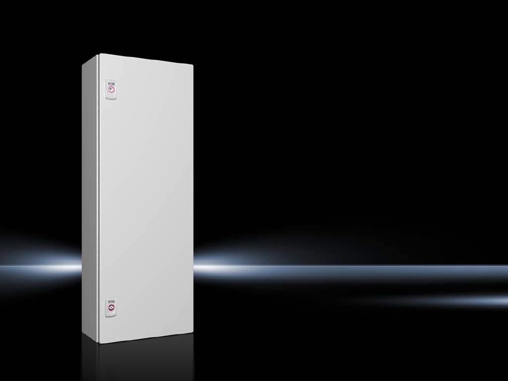 Rittal KX 1579.000 Alloggiamento da Parete in Acciaio RAL 7035, IP66, 800 mm x 300 mm x 155 mm
