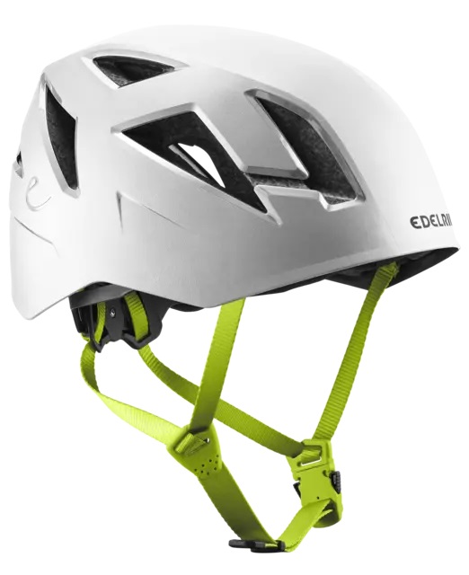 Edelrid Zodiac Casco da Arrampicata Ibrido - Taglia 55-61 cm, Colori Bianco, Blu, Rosso, Verde