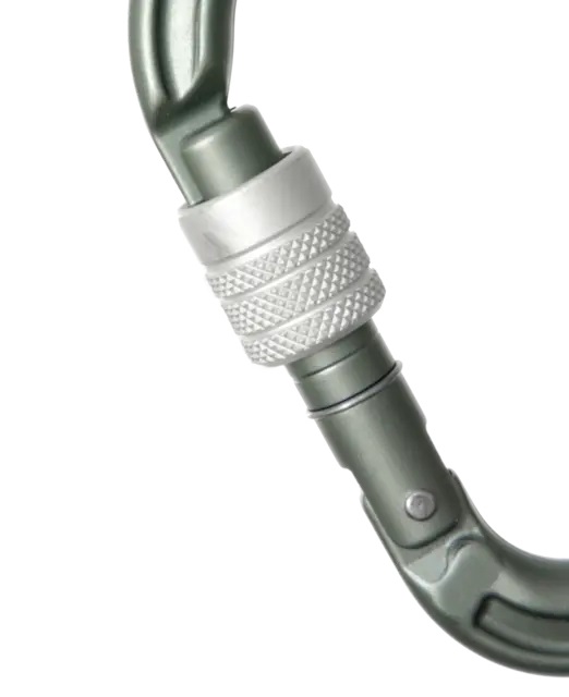 Edelrid HMS Magnum Screw II Moschettone a Vite in Alluminio Ardesia - Ideale per Assicurazione e Discesa in Corda Doppia