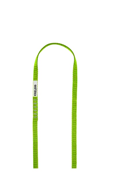 Edelrid Tech Web Sling 12mm 60cm - Fettuccia Verde Fluo con Nucleo in Dyneema e Guaina in Poliammide