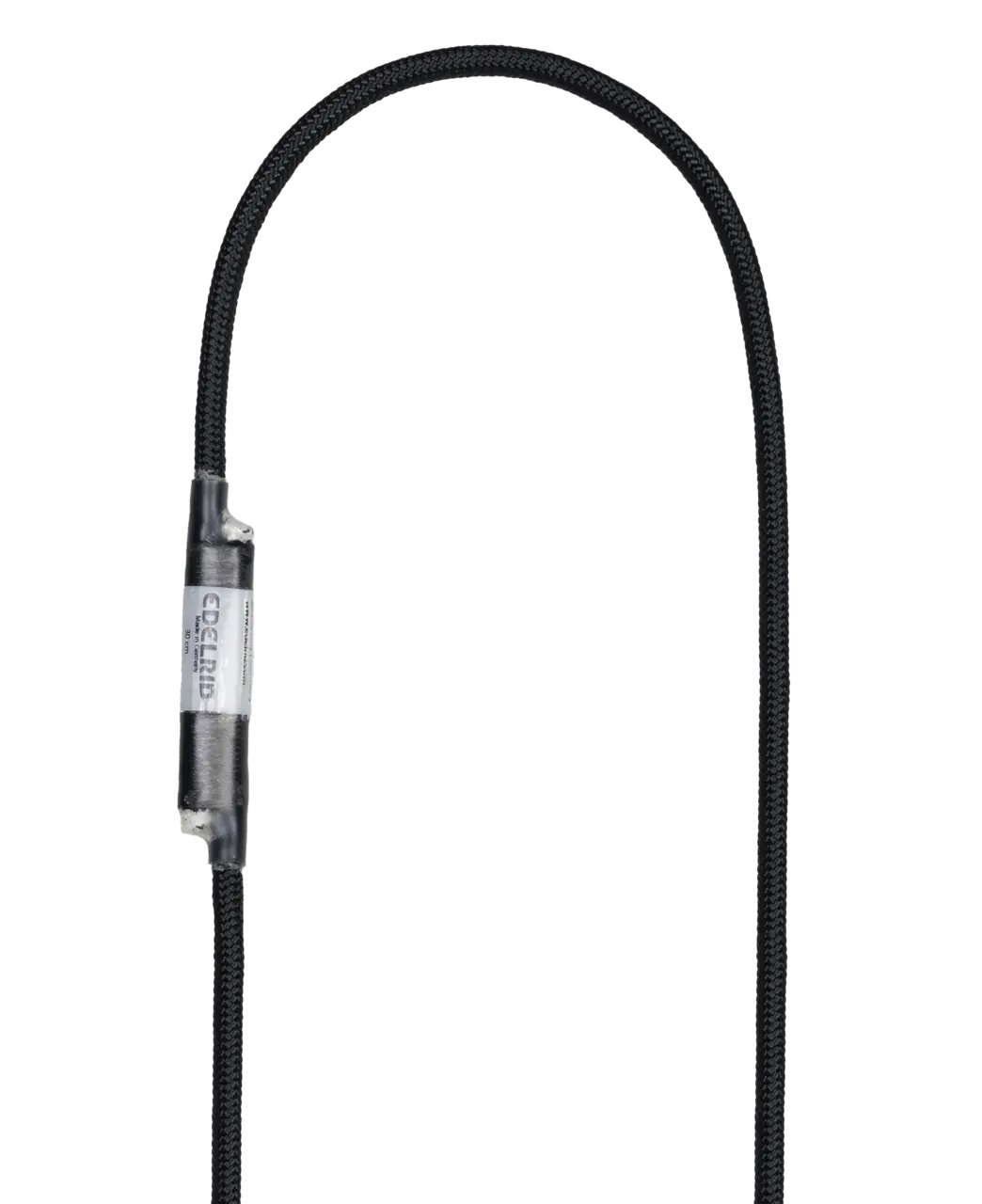 Edelrid Cinghia a Nastro HMPE 6 mm - Nero, 30 cm, Alta Resistenza per Arrampicata e Canyoning