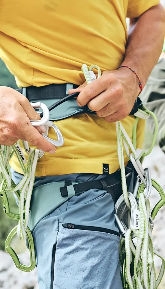 EDELRID Sendero II - Imbrago Alpinismo M, Mineral Blue, Comodo e Leggero