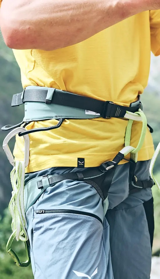 EDELRID Sendero II - Imbrago Arrampicata L, Colore Mineral Blue, Comodo e Leggero