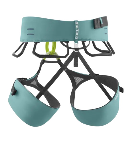EDELRID Sendero II - Imbrago Arrampicata L, Colore Mineral Blue, Comodo e Leggero