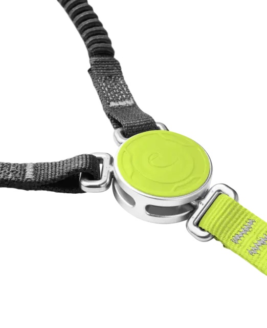 Edelrid Cable Comfort Tri - Set da Via Ferrata Verde Chiaro con Ammortizzatore di Caduta e Alta Manovrabilità