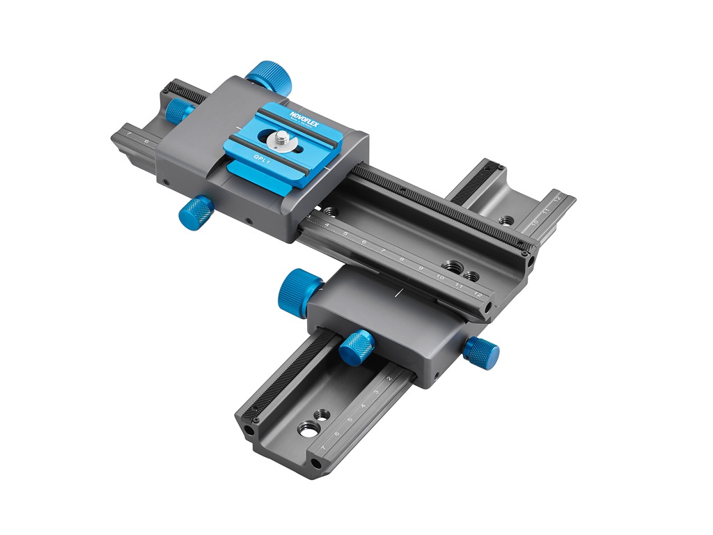 Novoflex Castel-Cross Q Rotaia Grigia - 870 g, Regolazione Precisa per Fotocamera