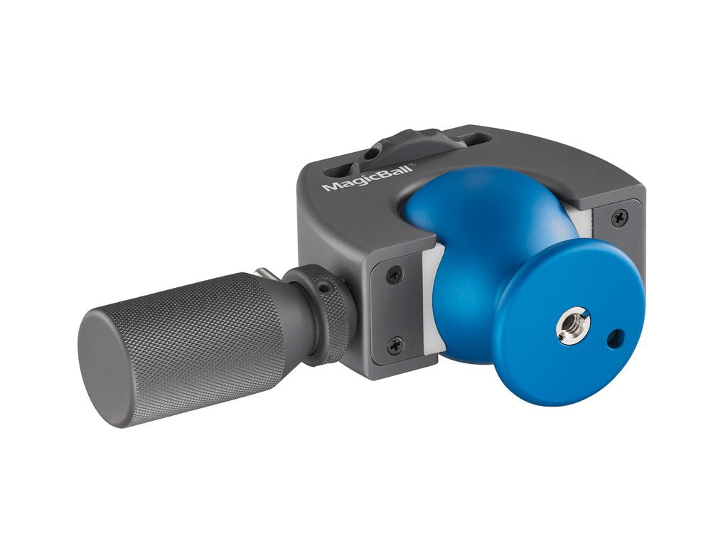Novoflex Magic Ball 50 - Testa a sfera per treppiede, Altezza 90 mm, Peso 610 g, Capacità max 7 Kg, Regolazione fino a 120°, Compatibile con attacchi 1/4 e 3/8