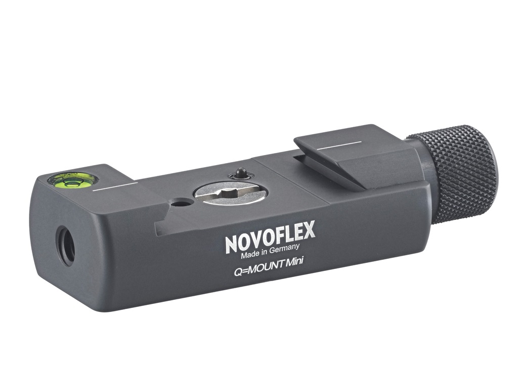 Novoflex Q-Mount Mini - Adattatore a sgancio rapido in Alluminio Grigio, 75 mm x 25 mm, compatibile con ARCA