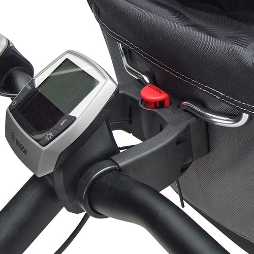 Klickfix Adattatore per Manubrio Nero - Compatibile con Schermo E-bike, Unica Unisex Adulto, Peso 200 g