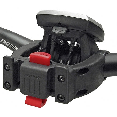 Klickfix Adattatore per Manubrio Nero - Compatibile con Schermo E-bike, Unica Unisex Adulto, Peso 200 g