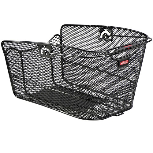KlickFix Cestino per Ruota Posteriore 24 L Nero - Dimensioni 23x22,5x36 cm, A Maglia Stretta
