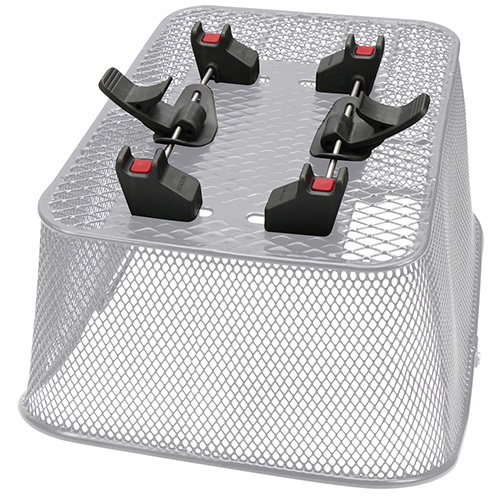 KlickFix Cestino per Ruota Posteriore 24 L Nero - Dimensioni 23x22,5x36 cm, A Maglia Stretta