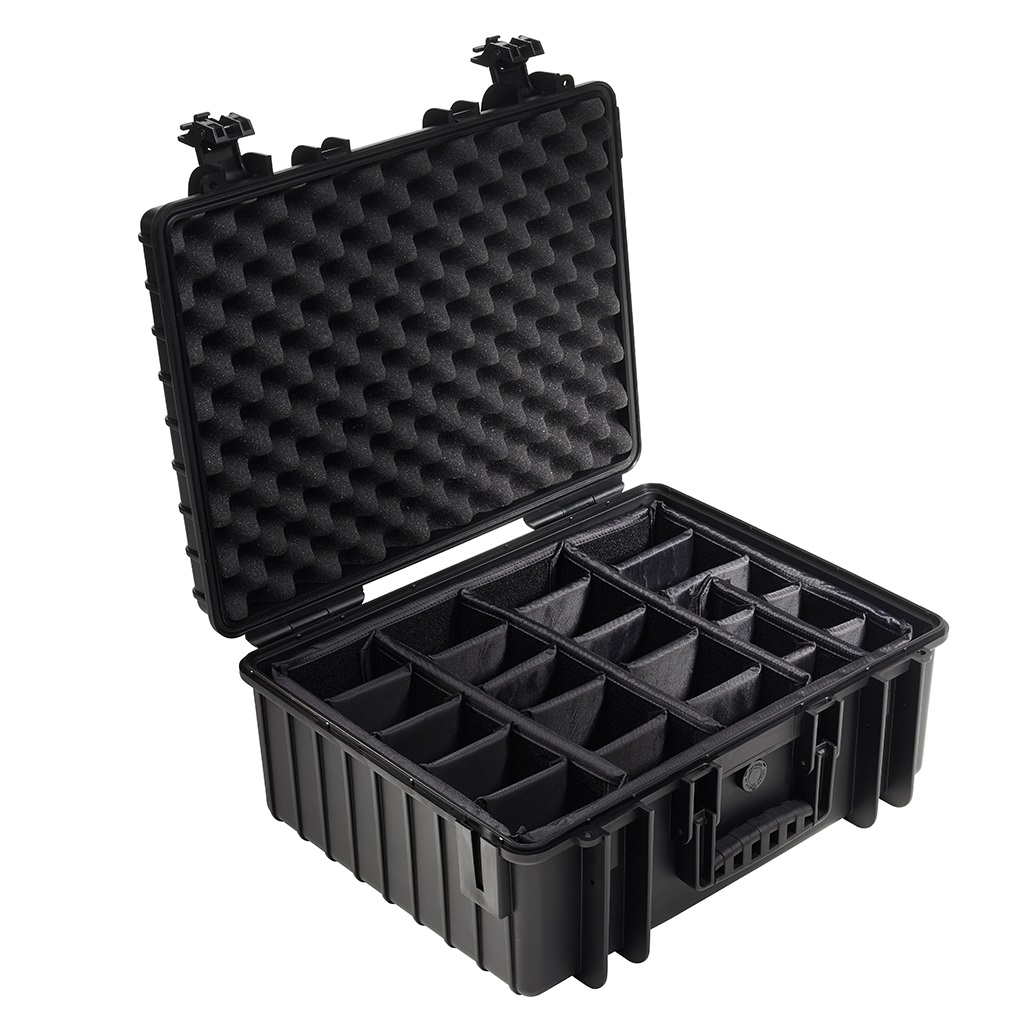 B&W 6000/B/RPD Valigetta Porta Attrezzi Classica in Polipropilene Nero - 4 kg