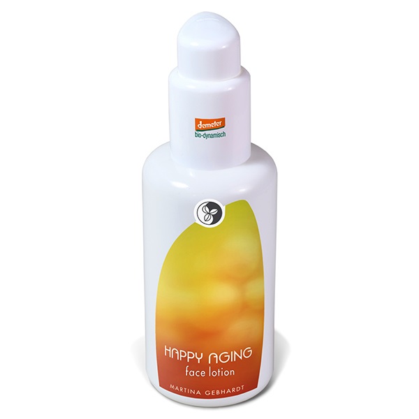 Martina Gebhardt Lozione Viso Invecchiamento Felice 100 ml - Stimola Elasticità e Vitalità, Idratante e Protettiva