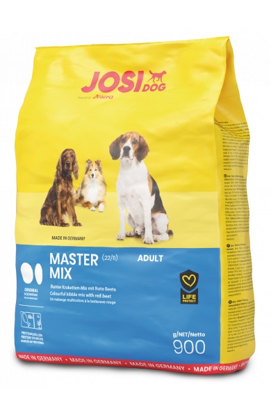 Josera JosiDog Master Mix 900 g - Alimento Secco Bilanciato per Cani Adulti di Tutte le Razze con Formula Life Protect