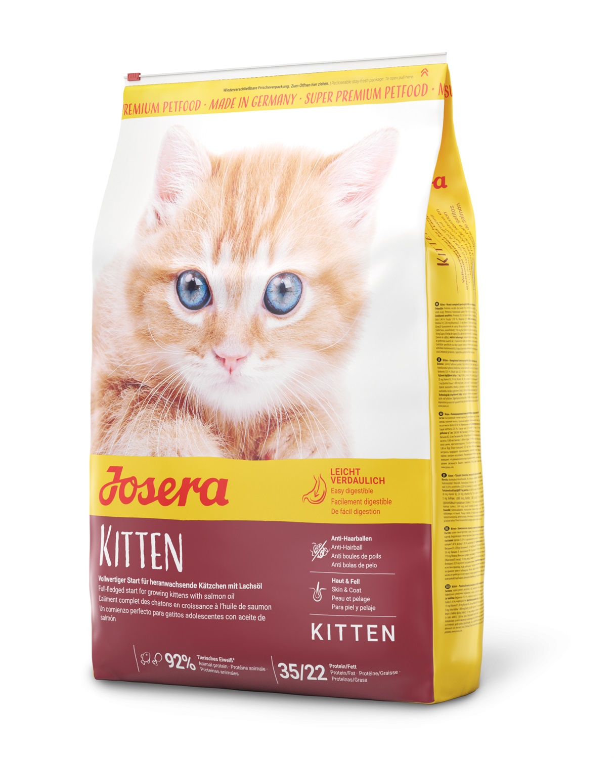 Josera Kitten Cibo Secco per Gatti 400 g - Alimento Completo per Gatti in Crescita e Gatte Gravide con Olio di Salmone