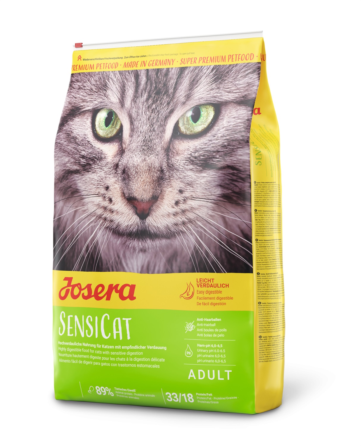 Josera SensiCat Cibo Secco per Gatti Adulti 10 kg - Pollo e Riso, Ideale per Apparato Digerente Sensibile
