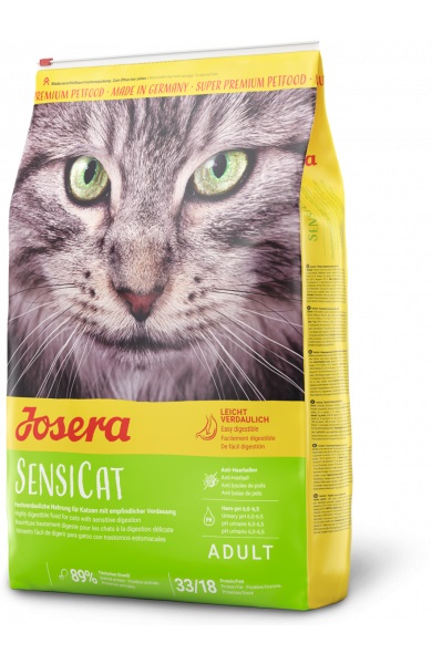 Josera SensiCat Cibo Secco per Gatti Adulti - 2 kg, Pollo e Riso, Ideale per Sensibilità Alimentare