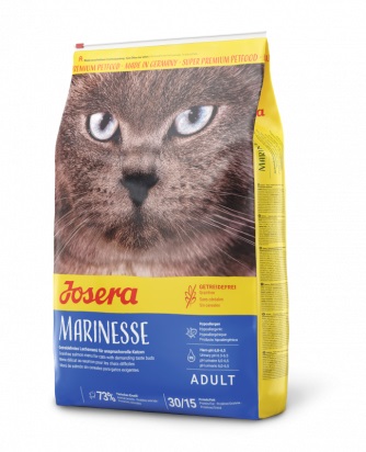 Josera Marinesse Cibo Secco per Gatti Adulto 10 kg - Salmone, Patate e Piselli, Ipoallergenico e Privo di Cereali