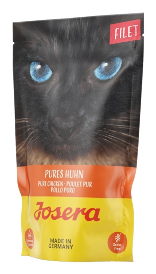 JOSERA Filetto di Pollo Puro 16 x 70 g | Cibo Umido Premium per Gatti Adulti | Pollo Puro con Filetto di Pollo al 40% | Senza Cereali