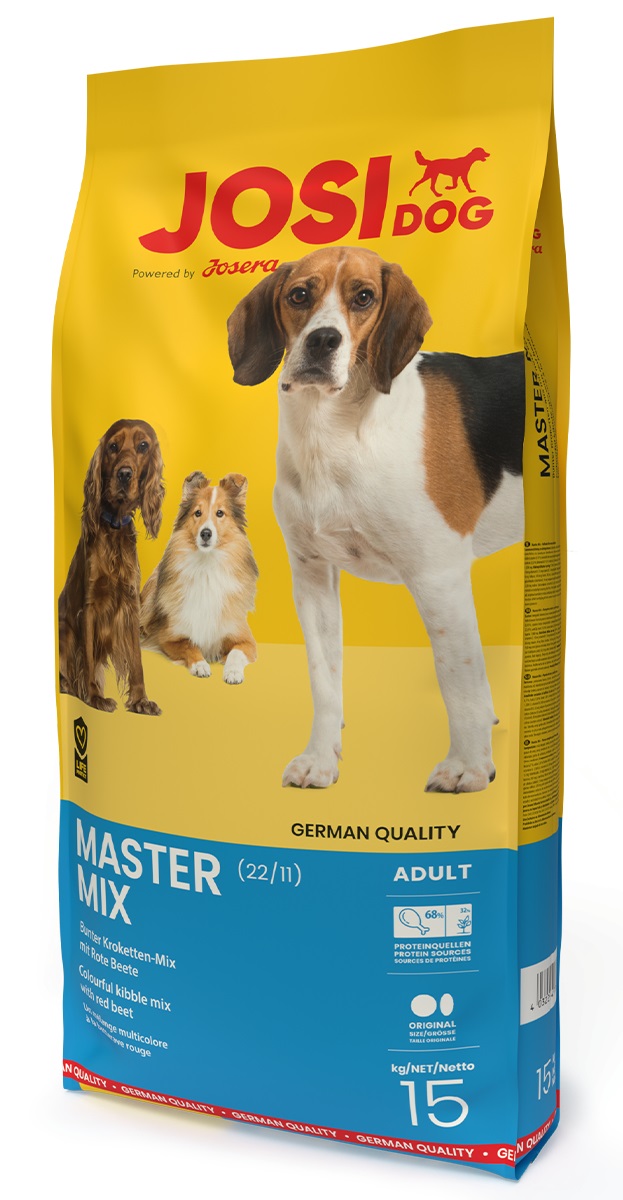 JOSERA JosiDog Master Mix 15 kg - Cibo secco per cani adulti con barbabietola, cicoria, vitamine e minerali