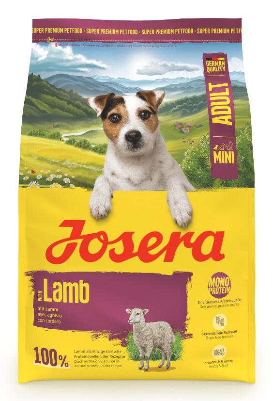 Josera Mini Adult Agnello - Cibo Secco di Alta Qualità per Cani Adulti di Piccole Razze con Patata Dolce e Frutta - 10 kg