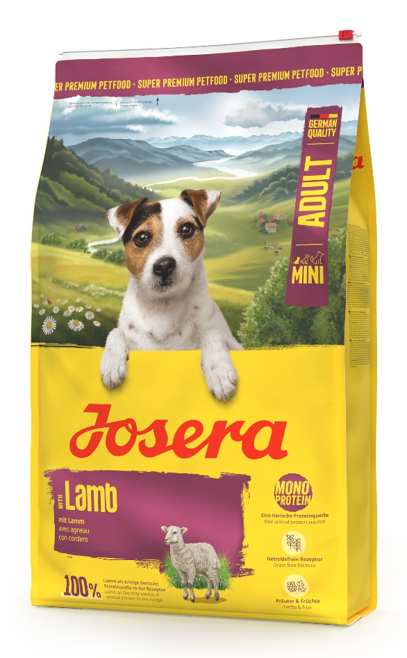 Josera Mini Adult Agnello - Cibo Secco di Alta Qualità per Cani Adulti di Piccole Razze con Patata Dolce e Frutta - 10 kg