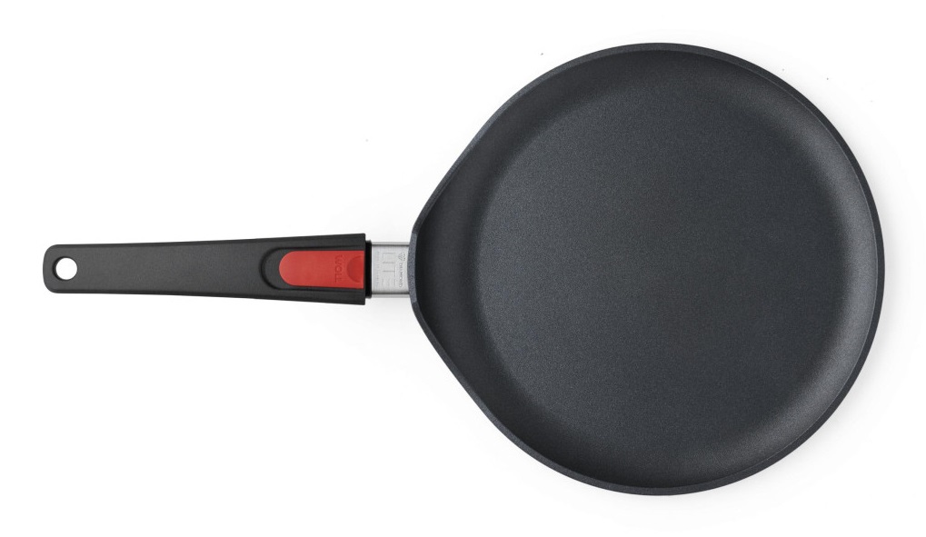 Woll Diamond Lite - Padella per Crepe Ø 26 cm in Alluminio pressofuso con Manico Rimovibile, Adatta al Forno e per Induzione, Colore Antracite