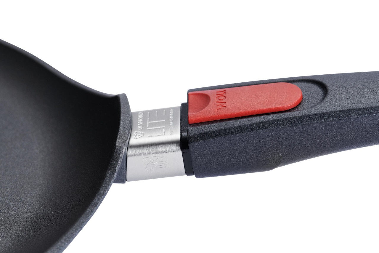 Woll Diamond Lite - Padella per Crepe Ø 26 cm in Alluminio pressofuso con Manico Rimovibile, Adatta al Forno e per Induzione, Colore Antracite