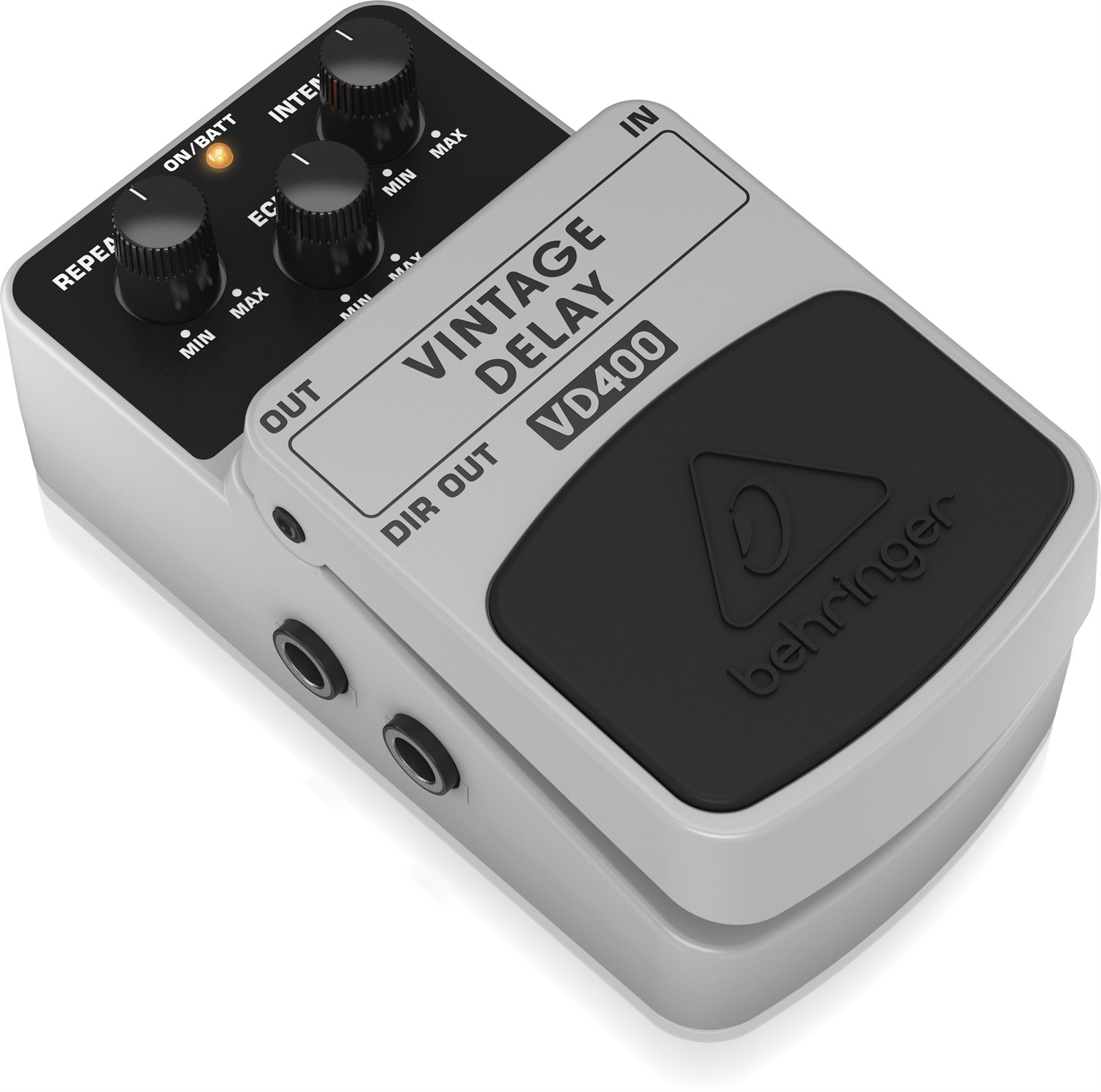 Behringer VD400 Vintage Delay - Pedale per effetti delay analogico con eco fino a 300 ms, controllo intensità e velocità di ripetizione