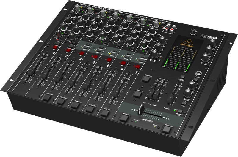 Behringer DX2000USB Mixer DJ 7 Canali con Crossfader Ottico e USB - Preamplificatori Phono All'Avanguardia