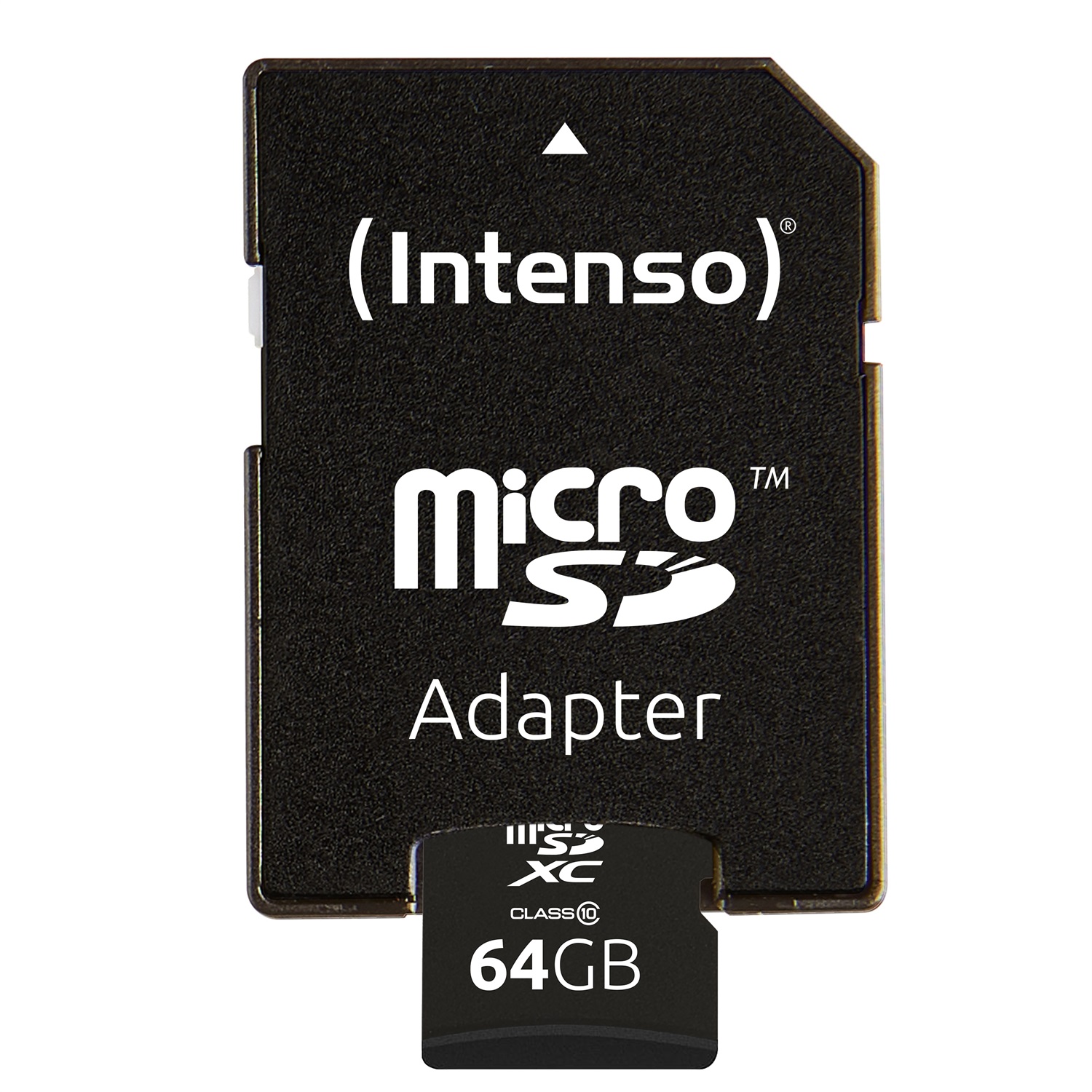 Intenso 64GB MicroSDHC/MicroSDXC Classe 10 - Velocità di lettura 25 MB/s, Resistente agli urti, Impermeabile, con Adattatore SD