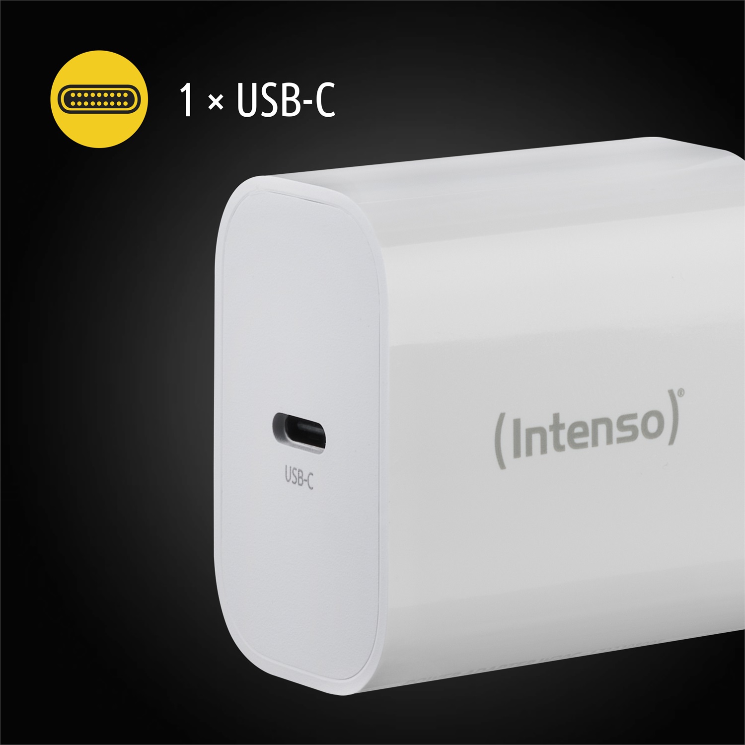 Intenso Alimentatore USB-C 20W Bianco - Ricarica Rapida Universale Interno