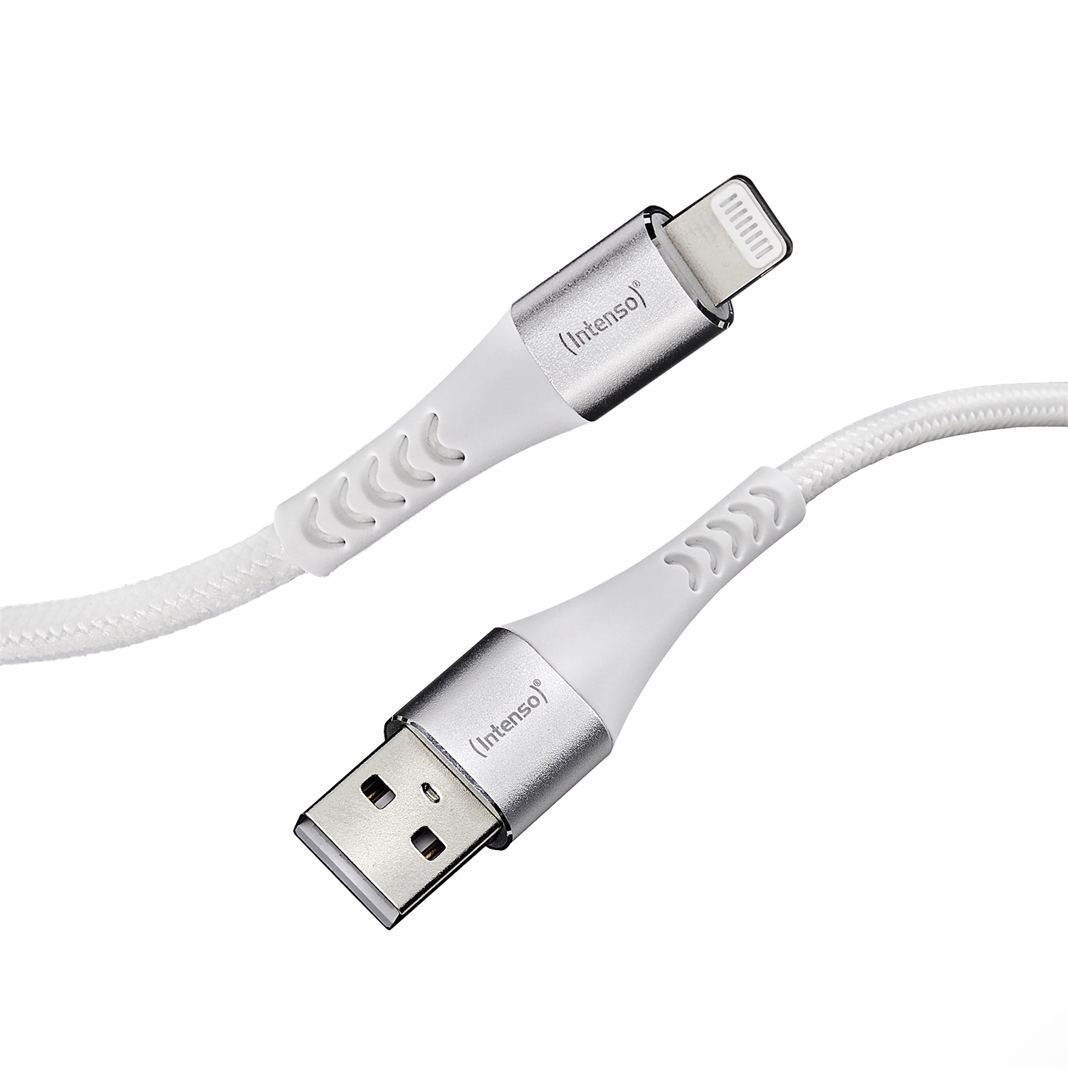 Intenso Cavo USB-A a Lightning 1,5 m, 12 Watt, Nylon, Bianco