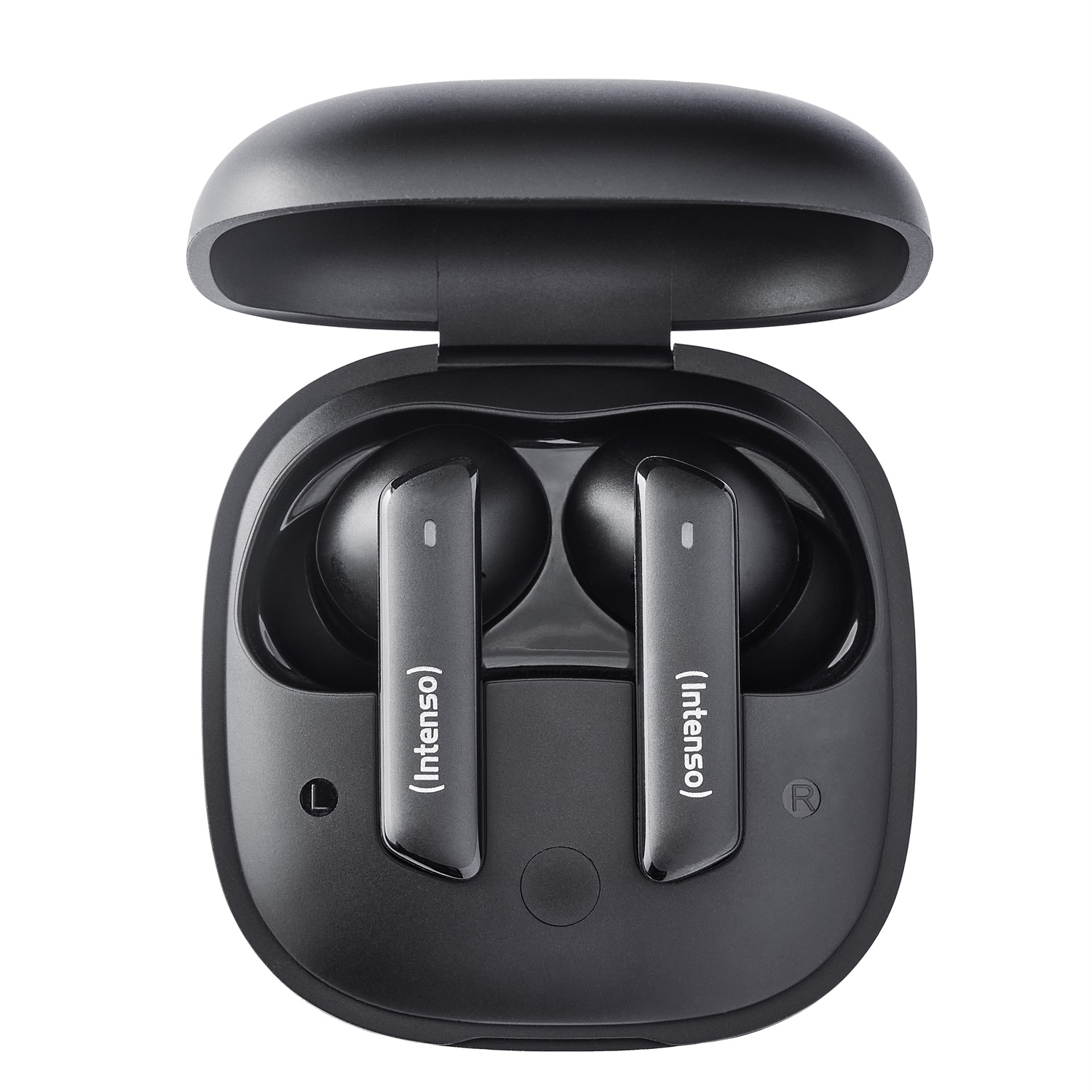 Intenso T500HAE Auricolari True Wireless Stereo (TWS) In-ear con Cancellazione Ibrida del Rumore, Bluetooth, USB Tipo-C, Nero