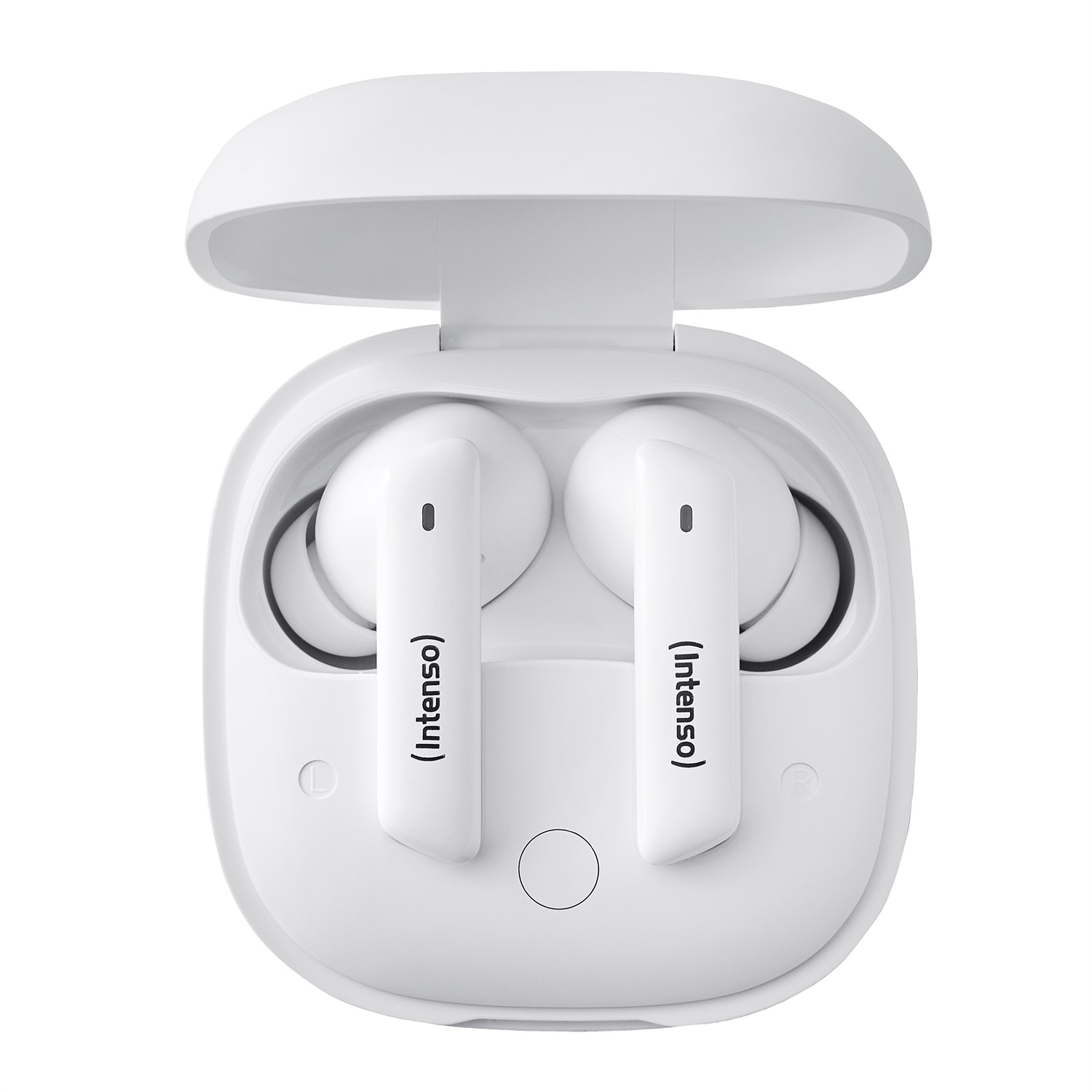 Intenso T502HAE Auricolare True Wireless Stereo (TWS) In-ear con Cancellazione Attiva del Rumore, Bluetooth, USB tipo-C, Bianco