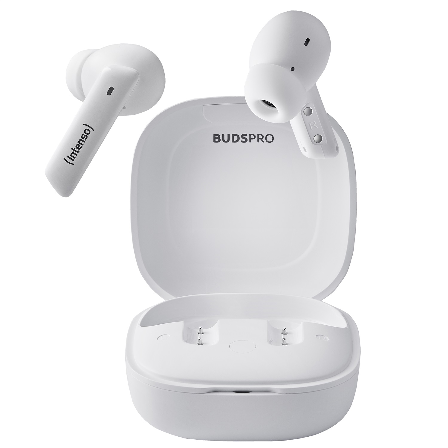 Intenso T502HAE Auricolare True Wireless Stereo (TWS) In-ear con Cancellazione Attiva del Rumore, Bluetooth, USB tipo-C, Bianco