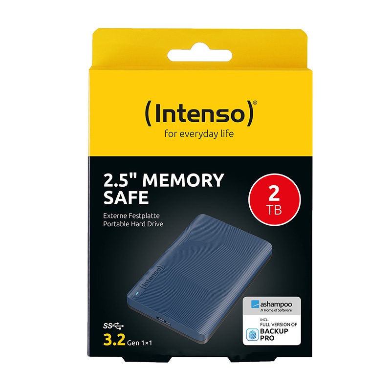 Intenso Memory Safe - Hard Disk Esterno Portatile 2TB 2,5