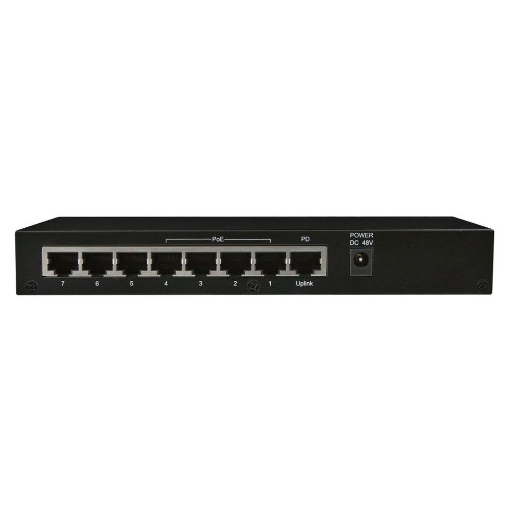 ALLNET ALL-SG8208PD Switch di Rete Non Gestito Gigabit Ethernet 10/100/1000 con Supporto Power over Ethernet (PoE) - Nero