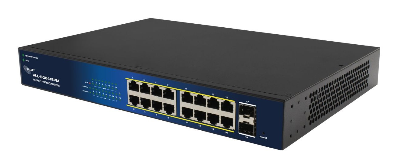 ALLNET ALL-SG8418PM Switch Gestito L2 18 Porte Gigabit Ethernet PoE 240W