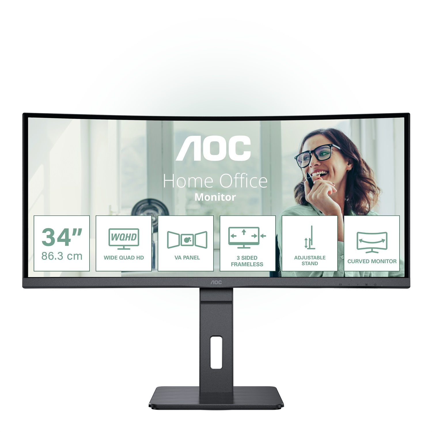 AOC CU34P3CV Monitor Curvo VA 34