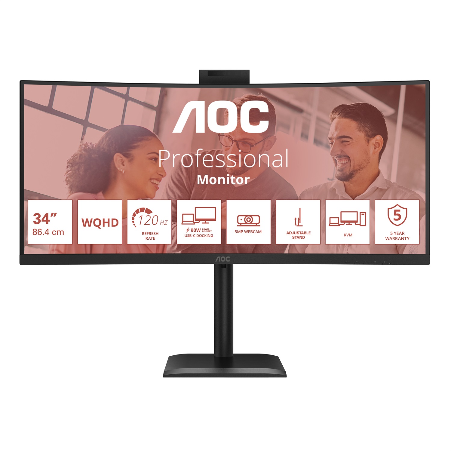 AOC E4 CU34E4CW Monitor PC 34