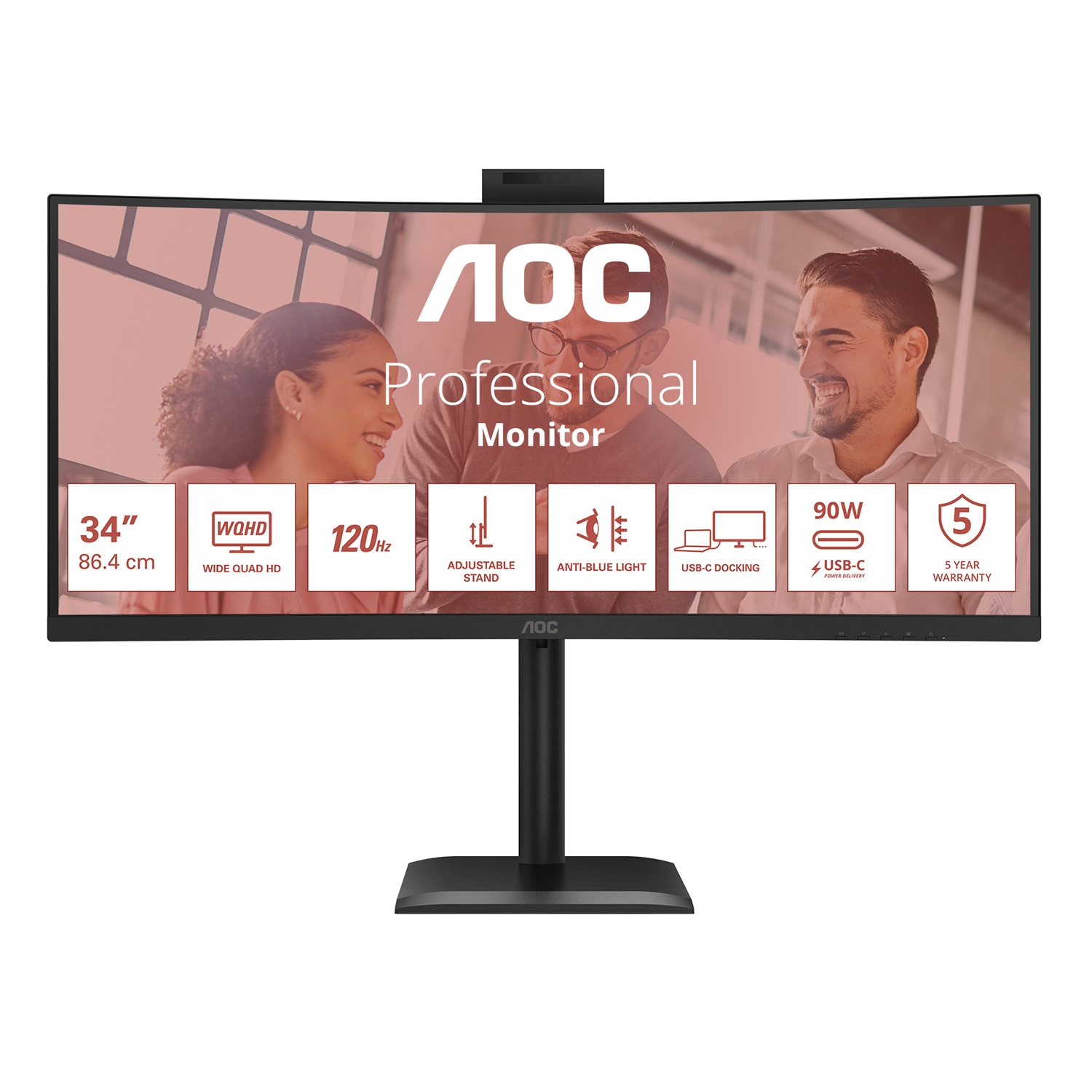 AOC E4 CU34E4CW Monitor PC 34