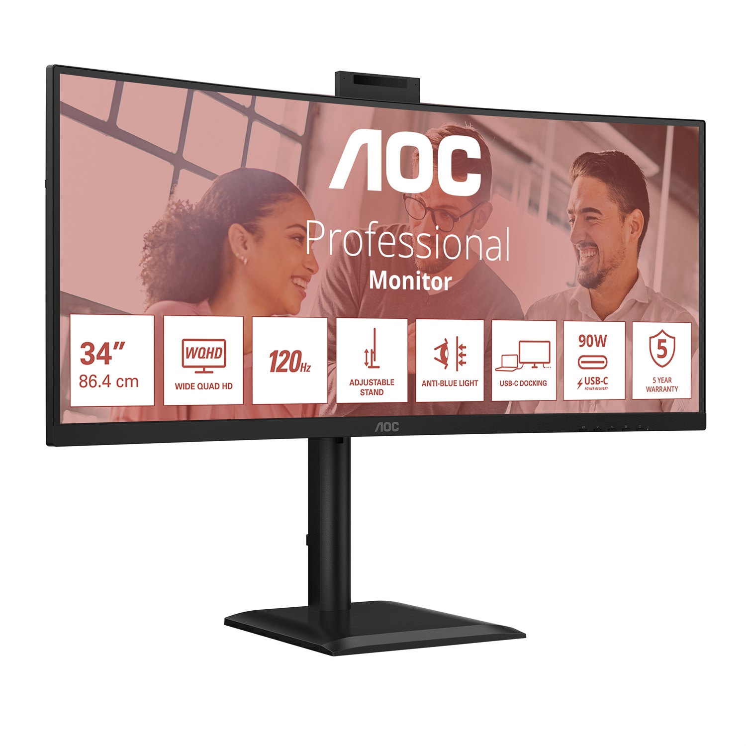 AOC E4 CU34E4CW Monitor PC 34