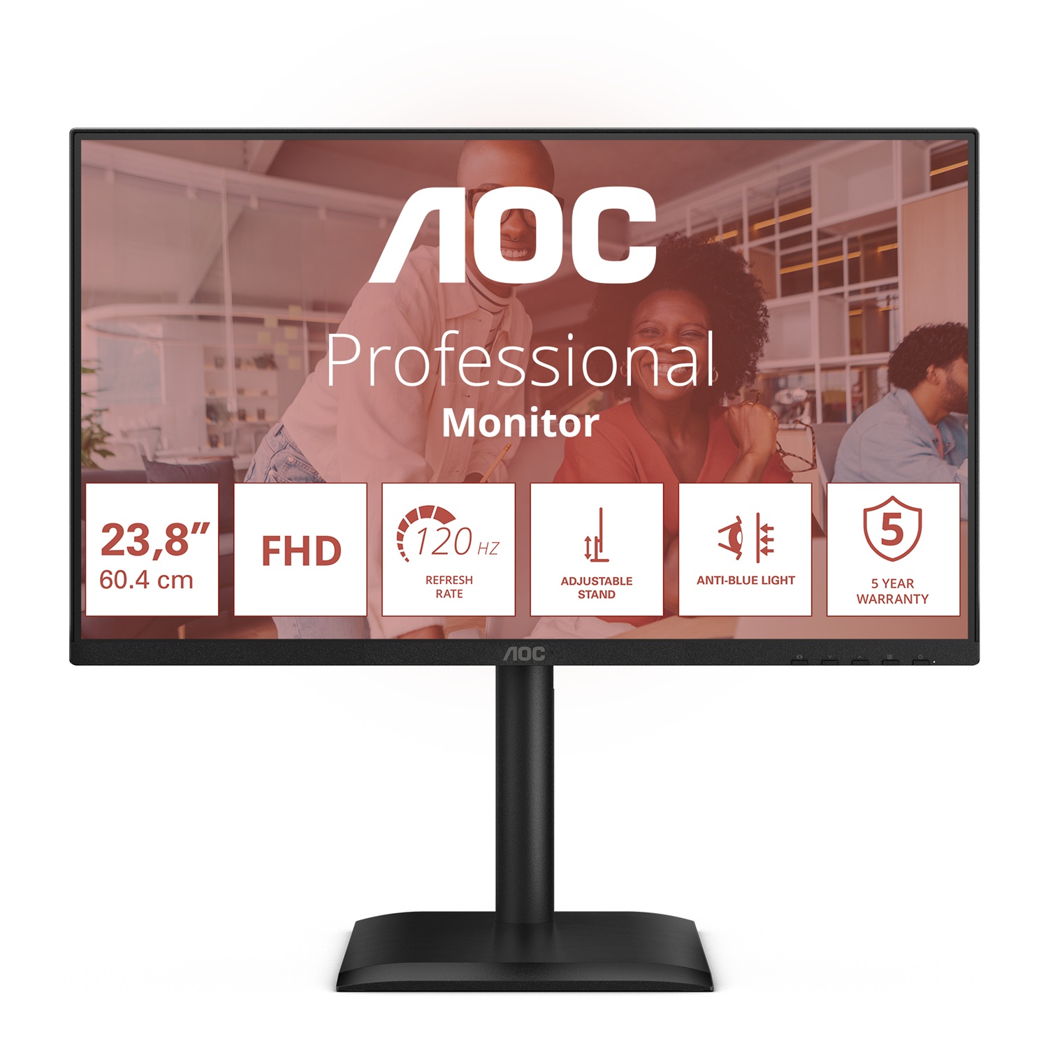 AOC 24E4U Monitor PC 23.8